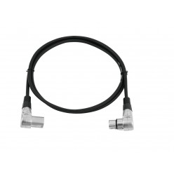 OMNITRONIC XLR cable 3pin 1.5m 90 bk